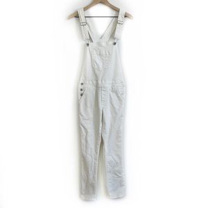 Lucky Brand White Wash Denim Overalls